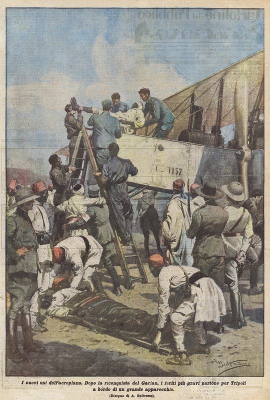 The New Uses of the Airplane by Achille Beltrame