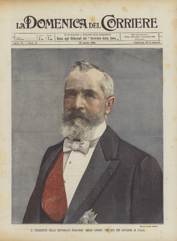 The President of the French Republic, Émile Loubet, About to Arrive in Italy by Achille Beltrame