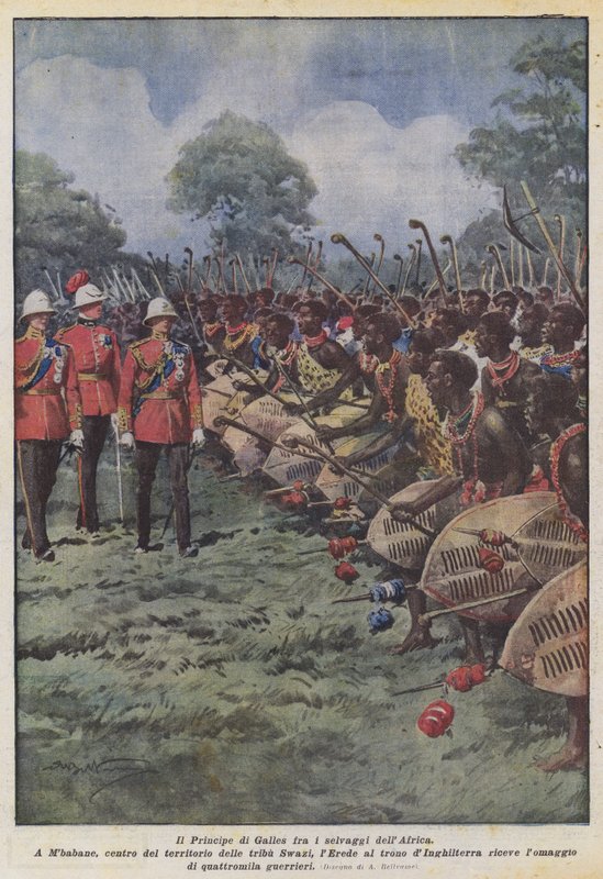 The Prince of Wales Among the Savages of Africa by Achille Beltrame