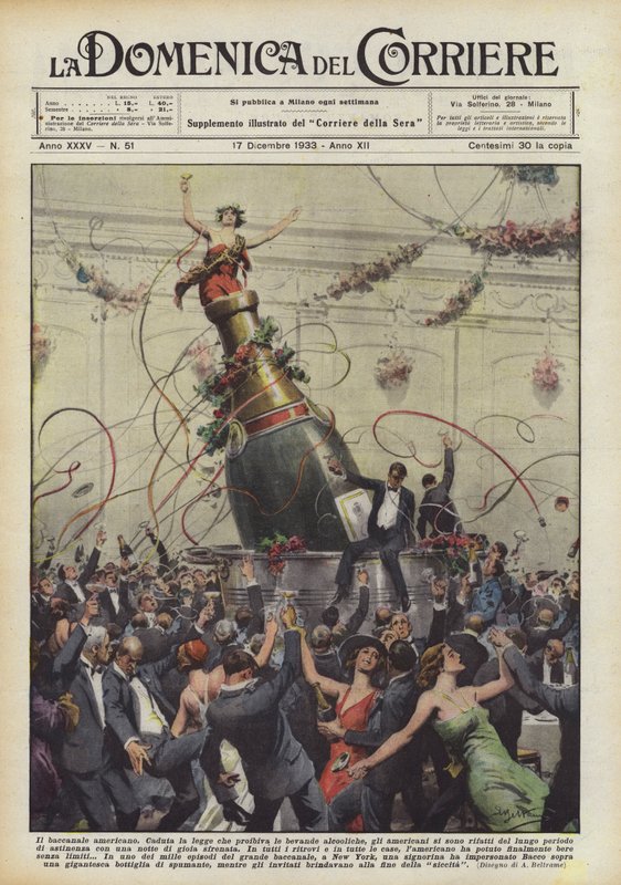 The American Bacchanal by Achille Beltrame