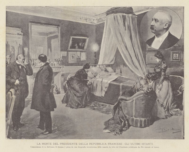 The Death of the President of the French Republic, The Last Moments by Achille Beltrame