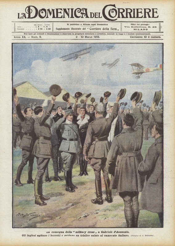 The Awarding of the Military Cross to Gabriele d