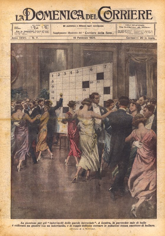 The Passion for Crossword Puzzles by Achille Beltrame