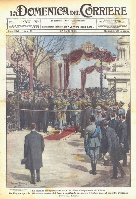 The solemn inauguration of the 5th Milan Trade Fair by Achille Beltrame