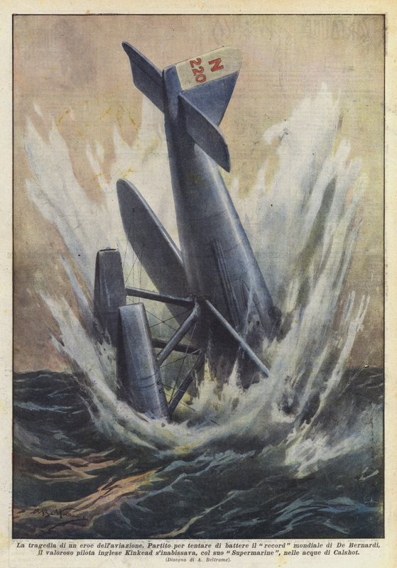 The Tragedy of an Aviation Hero by Achille Beltrame