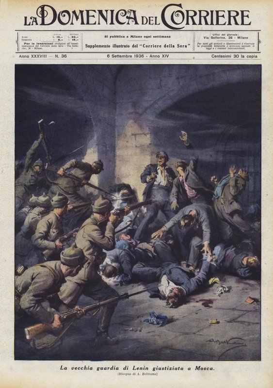 The old guard of Lenin executed in Moscow by Achille Beltrame