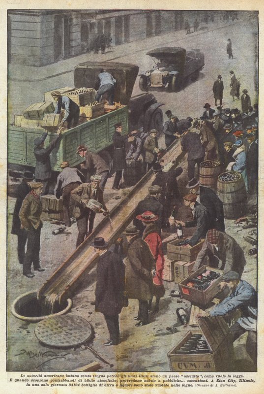American authorities fight tirelessly to make the United States a dry country, as the law requires by Achille Beltrame