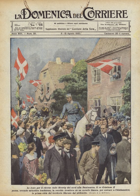 The Celebrations for the Return of Northern Schleswig to Denmark by Achille Beltrame