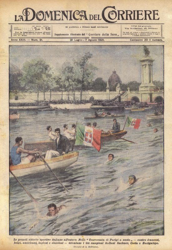 The great Italian sports victories abroad by Achille Beltrame