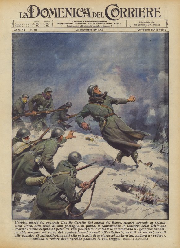 The Heroic Death of General Ugo De Carolis by Achille Beltrame