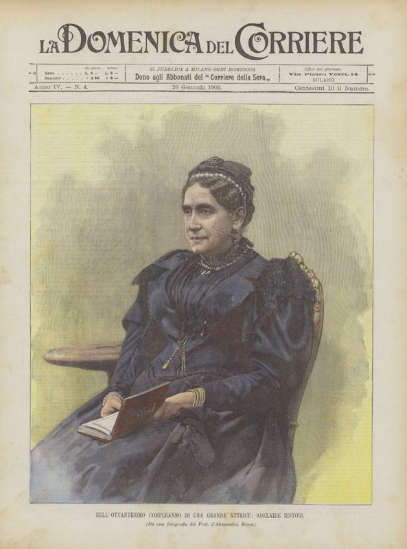 On the Eightieth Birthday of a Great Actress, Adelaide Ristori by Achille Beltrame
