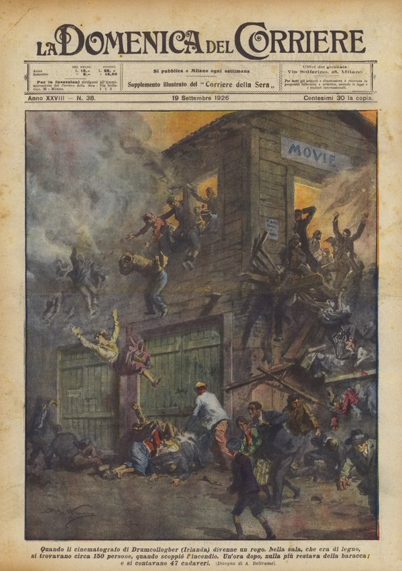 When the Drumcollogher Cinema (Ireland) Became a Blaze by Achille Beltrame