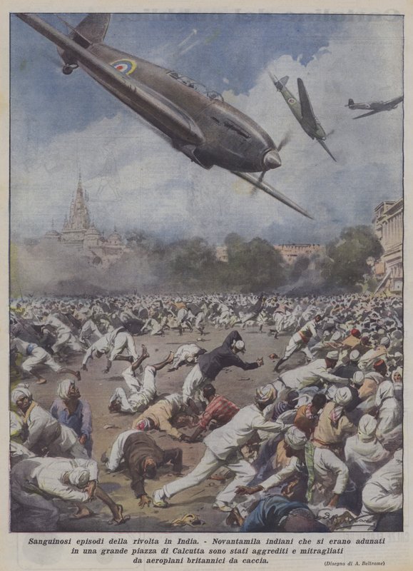 Bloody Episodes of the Revolt in India by Achille Beltrame