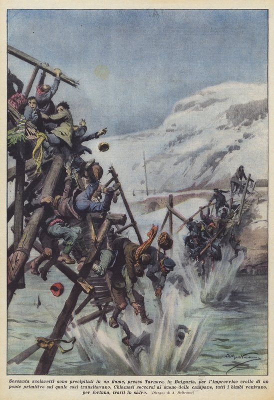 Sixty Schoolchildren Fell into a River Near Tarnovo, Bulgaria, Due to a Sudden? by Achille Beltrame