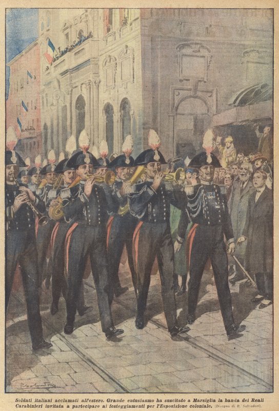 Italian Soldiers Acclaimed Abroad by Achille Beltrame