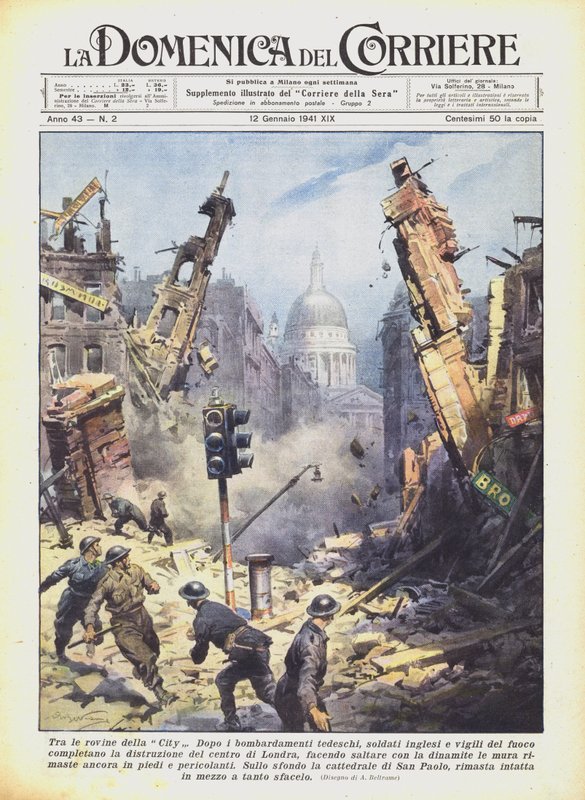 Among the Ruins of the City by Achille Beltrame