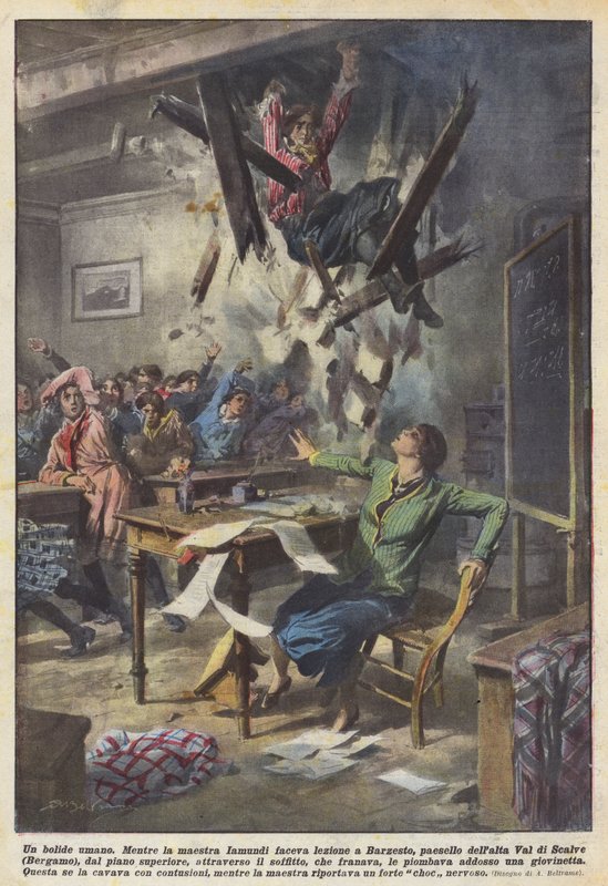 A Human Meteor by Achille Beltrame
