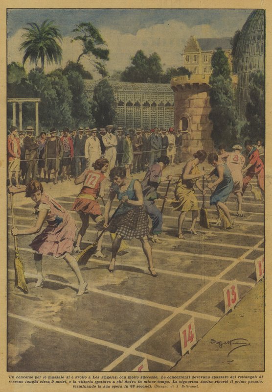A competition for housewives was held in Los Angeles, with great success by Achille Beltrame