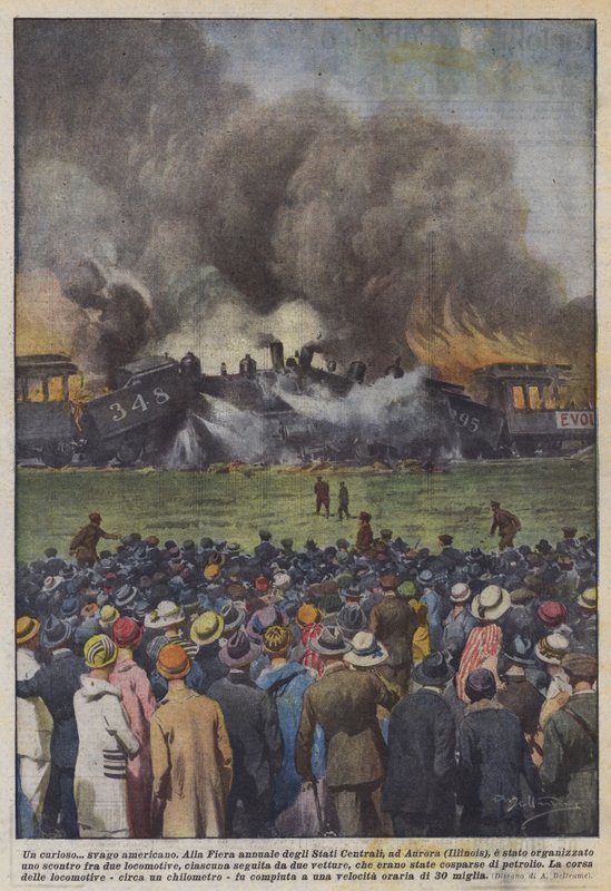 A Curious American Pastime by Achille Beltrame