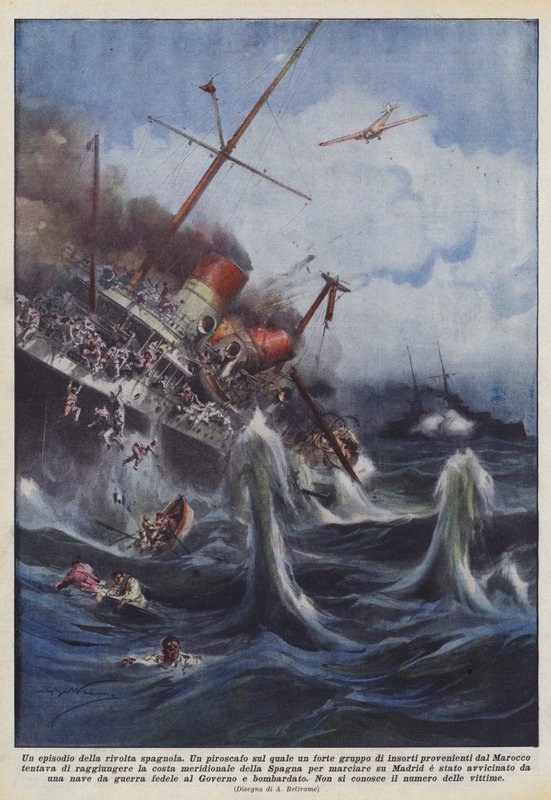 An episode of the Spanish revolt by Achille Beltrame