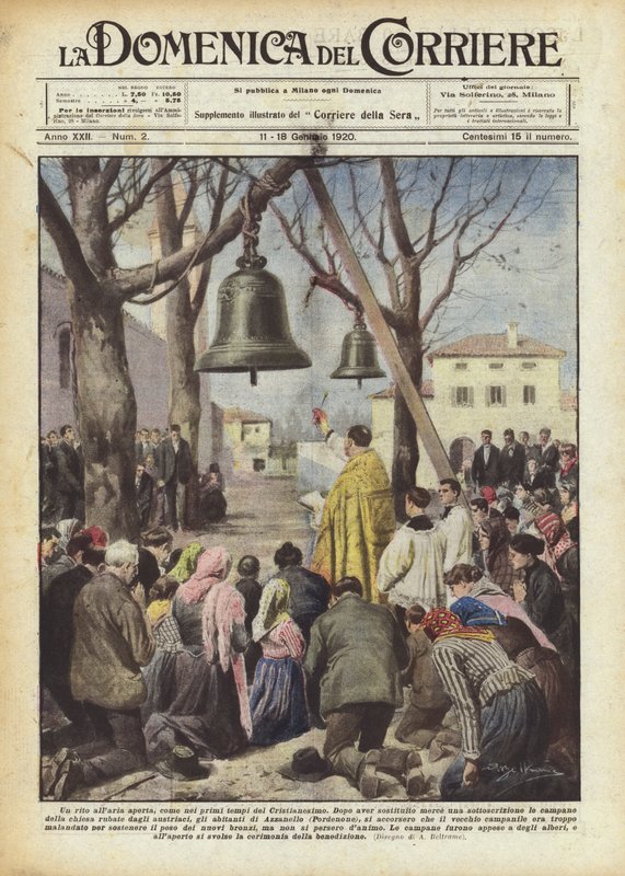 An Outdoor Rite, As in the Early Days of Christianity by Achille Beltrame
