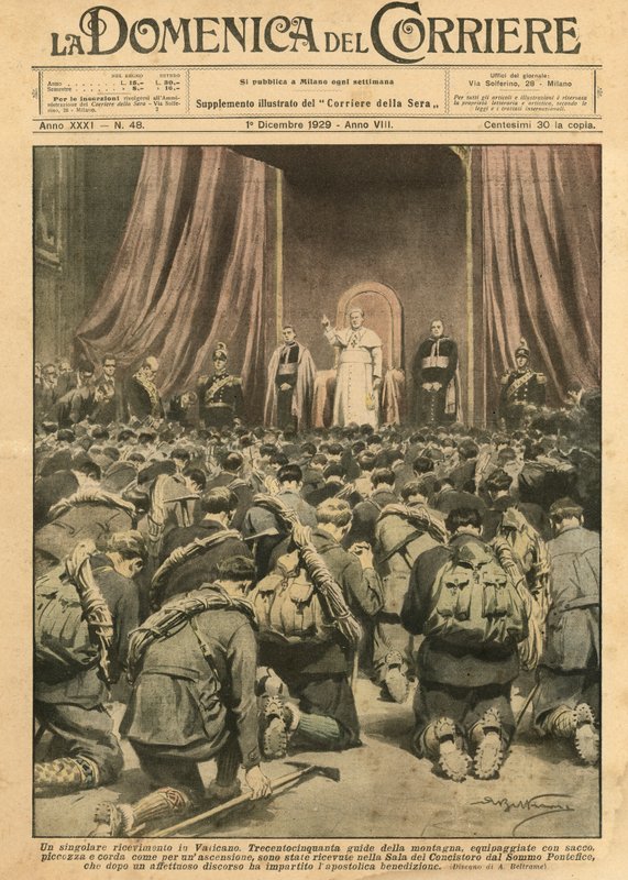 A Singular Reception in the Vatican by Achille Beltrame