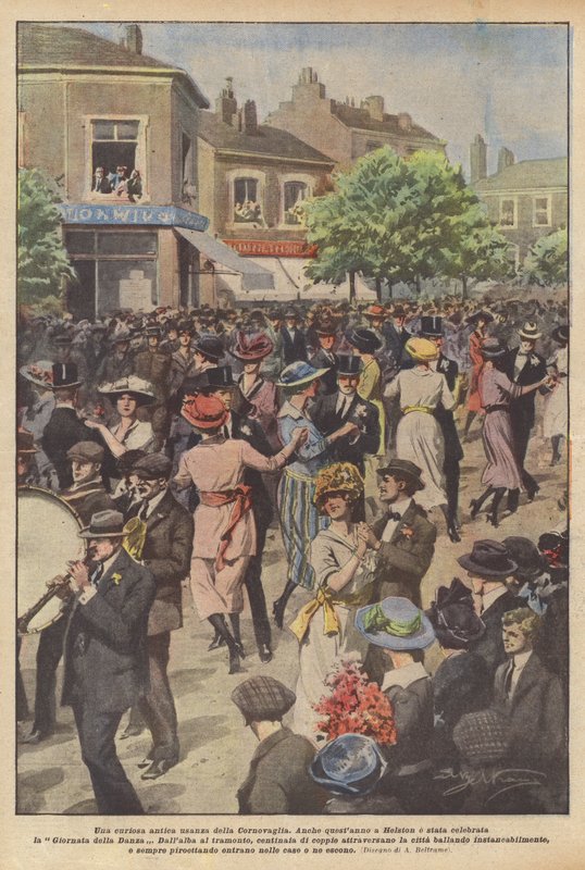 A curious ancient custom of Cornwall by Achille Beltrame