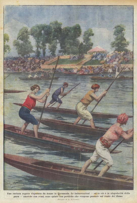 A curious regatta contested by women in Germany by Achille Beltrame