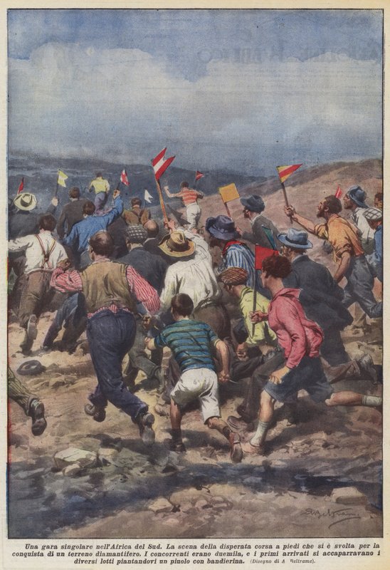 A Singular Race in South Africa by Achille Beltrame