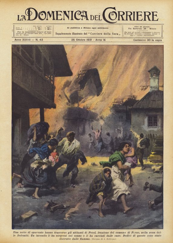 A night of fright was experienced by the inhabitants of Pecol, a fraction of the municipality of Forno by Achille Beltrame