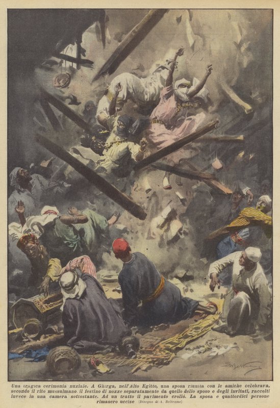 A Tragic Wedding Ceremony by Achille Beltrame