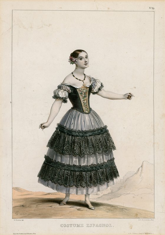 Spanish Costume by Achille Devéria