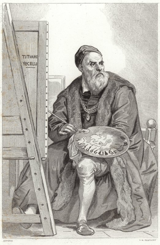 Portrait of Titian by Achille Devéria