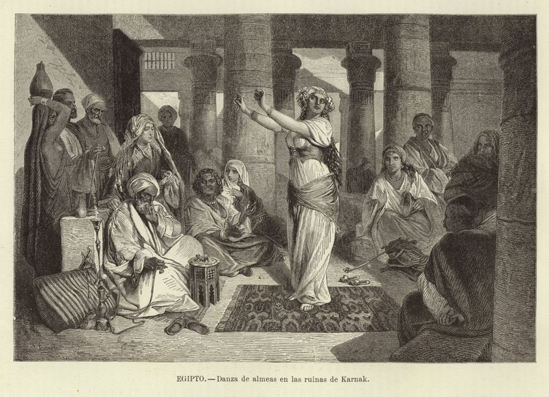 Egypt - Dancing in the Ruins at Karnak by Adolf Closs