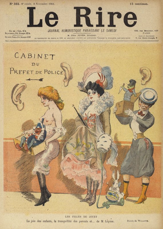 Illustration for Le Rire by Adolphe Leon Willette