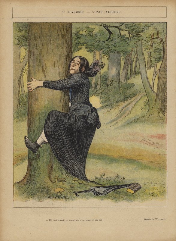 Illustration for Le Rire by Adolphe Leon Willette