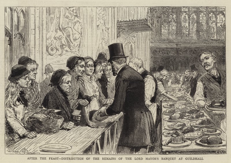 After the Feast, Distribution of the Remains of the Lord Mayor