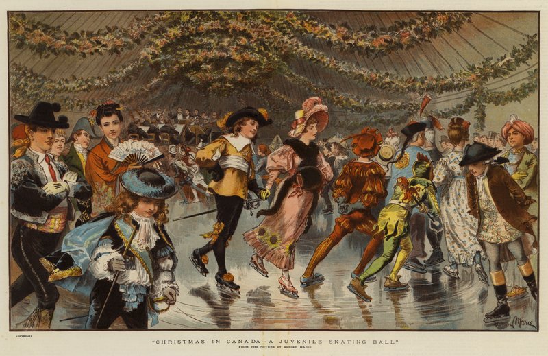 Christmas in Canada, a Juvenile Skating Ball by Adrien Emmanuel Marie