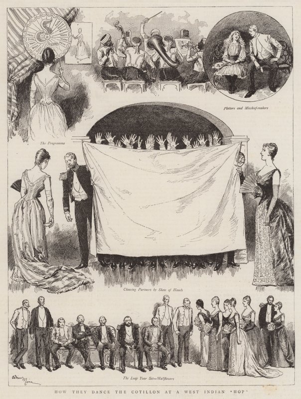 How They Dance the Cotillon at a West Indian Hop by Adrien Emmanuel Marie