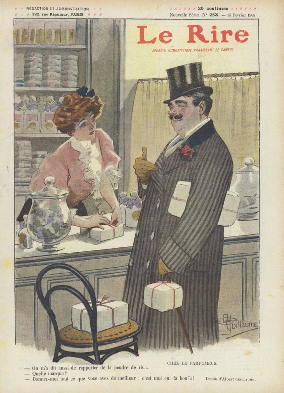 At the perfume shop by Albert Guillaume
