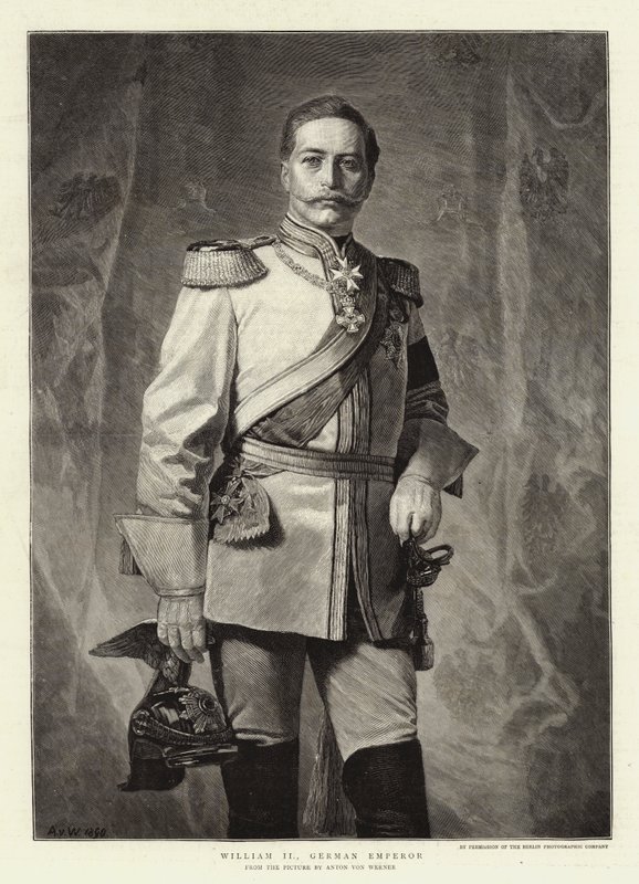 William II, German Emperor by Albert Sauvert