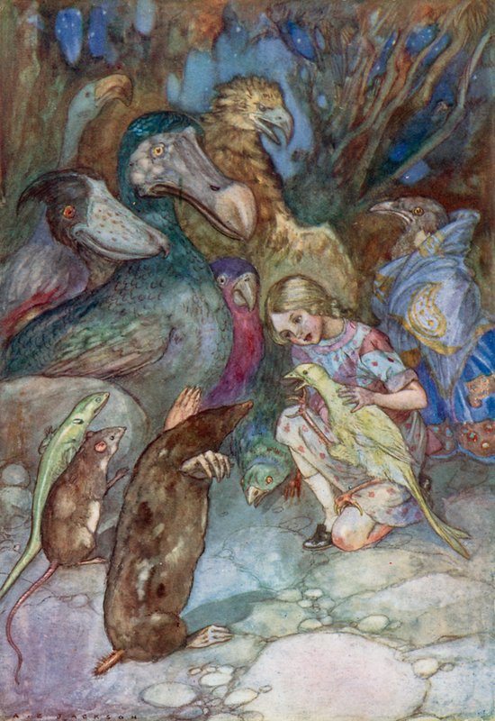 Illustration for Alice in Wonderland by Albert Edward Jackson