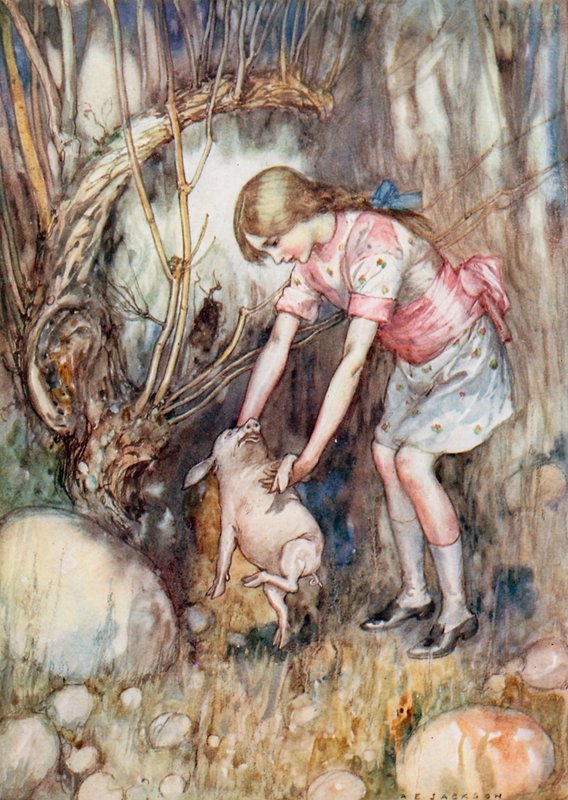 Illustration for Alice in Wonderland by Albert Edward Jackson
