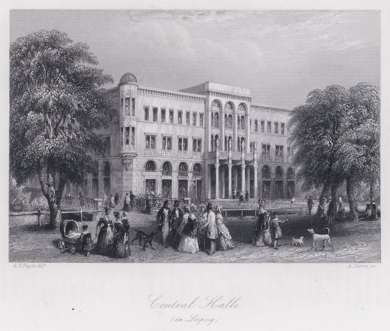 Central Halle, in Leipzig by Albert Henry Payne