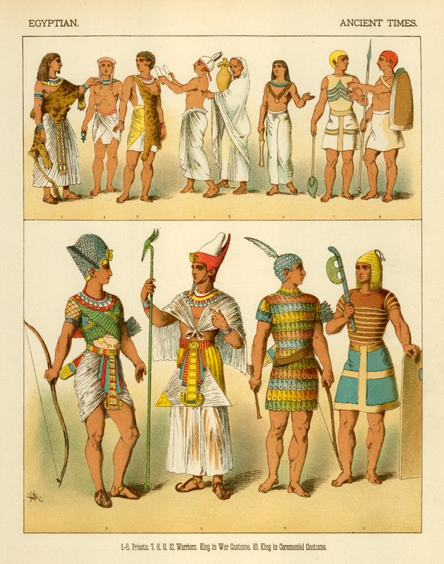 Egyptian Costumes by Albert Kretschmer