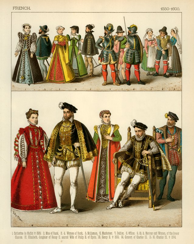 French Costume 1550-1600 by Albert Kretschmer