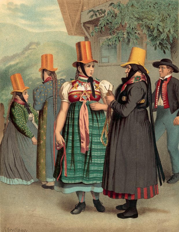 German Costume, Baden Prechthhal by Albert Kretschmer