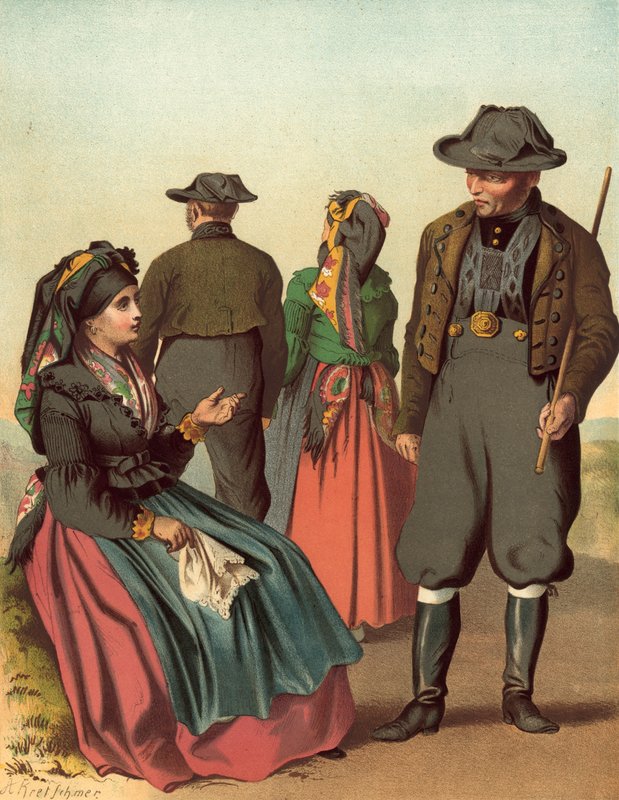 German Costume, Bohmen Kreis Eger by Albert Kretschmer