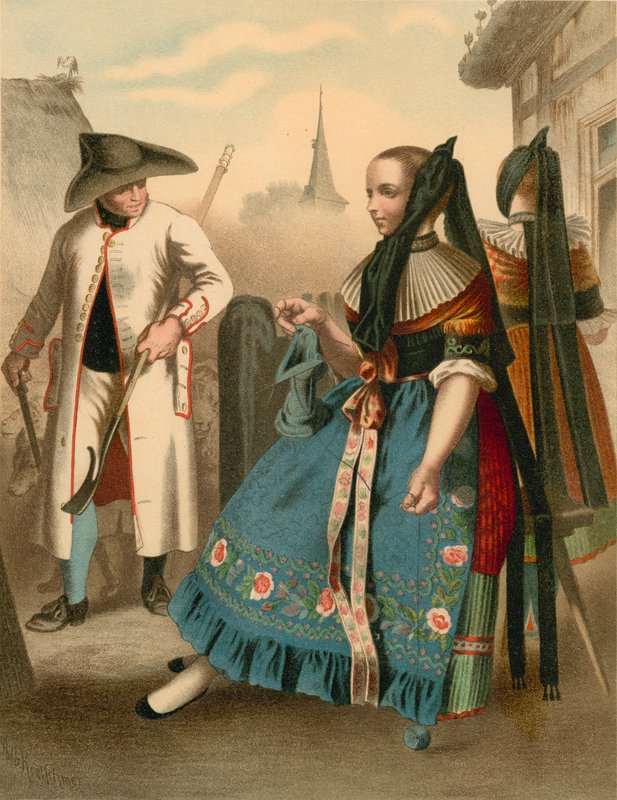 German Costume, Braunschweig by Albert Kretschmer