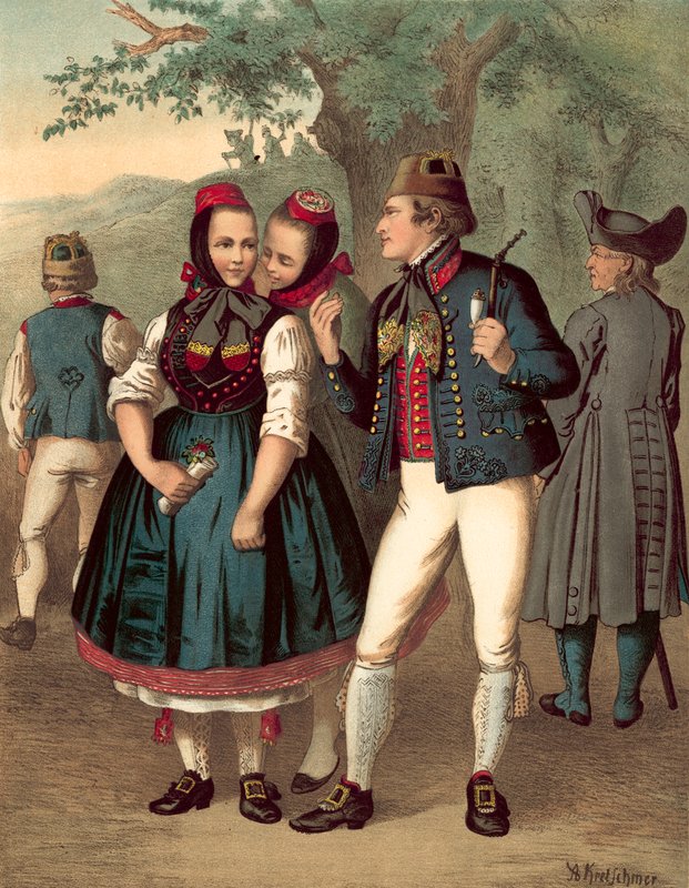 German Costume, Chur-Hessen and der Schwalm by Albert Kretschmer